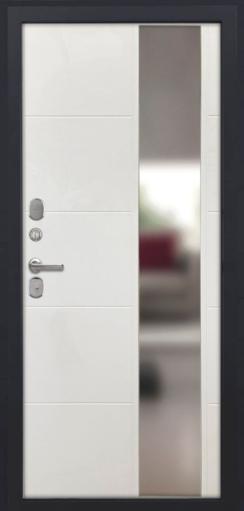 Входная дверь ДвериПРО L-45 ФЛЗ-649 капучино (зеркало) DPRO196792 внутренняя сторона